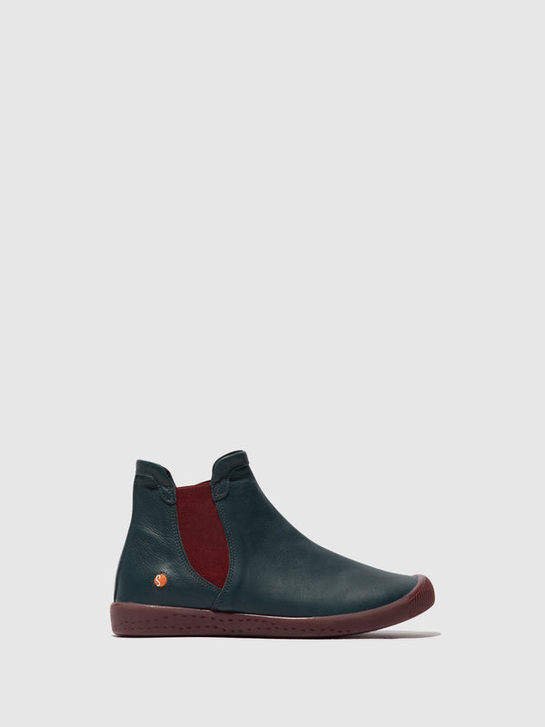 Chelsea Ankle Boots ITZI650SOF DENIM W/BORDEAUX ELASTIC